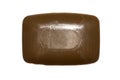 Tar soap isolated on white background. Royalty Free Stock Photo