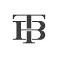 Letter TB or BT Logo Concept