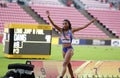 TARA DAVIS USA win brinze of the long jump in the IAAF World U20 Championships on July 13, 2018.