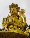 Tara Mandala Statue of Buddhist deity in Swayambhunath temple, Kathmandu, Nepal