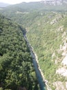 Tara river canyon in Montenegro