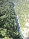 Tara river canyon in Montenegro