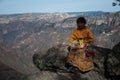 Tarahumara girl. Copper canyon