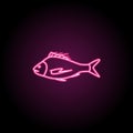 Tarakihi neon icon. Simple thin line, outline vector of fish icons for ui and ux, website or mobile application Royalty Free Stock Photo