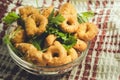 Taralli tarallini drying Italian snacks bagels Royalty Free Stock Photo