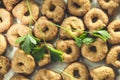 Tarallini Italian snacks bagels snacks Royalty Free Stock Photo