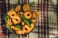 Tarallini tarallo taralli Italian drying bagels Royalty Free Stock Photo
