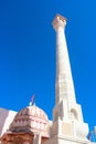 Taranga hills jain temple digambara tower Royalty Free Stock Photo