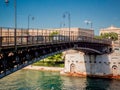 The taranto bridge on the taranto canalboat