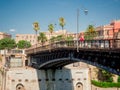 The taranto bridge on the taranto canalboat