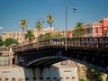 The taranto bridge on the taranto canalboat