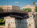 The taranto bridge on the taranto canalboat