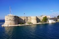 Taranto old castle on sea channel and swing bridge, Apuia, Italy