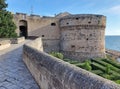 Taranto - Scorcio del castello dal ponte d`ingresso Royalty Free Stock Photo