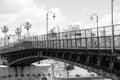 Taranto`s steel revolving bridge.