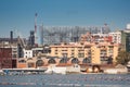Taranto steel industry on the seafront of the Little Sea, Puglia