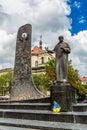 Taras Shevchenko Monument in Lviv, Ukraine