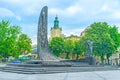 Taras Shevchenko monument in Lvov Royalty Free Stock Photo