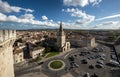 Tarascon birdfly view from the top of castle Royalty Free Stock Photo