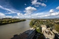 Tarascon birdfly view from the top of castle Royalty Free Stock Photo