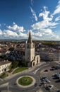 Tarascon birdfly view from the top of castle Royalty Free Stock Photo