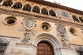 Facade of the old landmark building of Tarazona Town Hall
