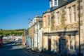 Tarbert streets of old town at evening sun.