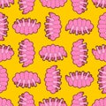 Tardigrada pattern seamless. type of microscopic invertebrate background. vector texture