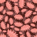 Tardigrada pattern seamless. type of microscopic invertebrate background. vector texture