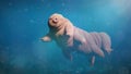 Tardigrade, swimming water bear, microscopic extremophile Royalty Free Stock Photo