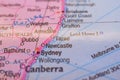 Taree On The World Map-Geo Political Map Royalty Free Stock Photo