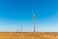 Wind turbines in the park of Tarfaya in Morocco