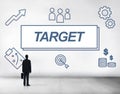 Target Accomplished Reached Goals Graphic Concept Royalty Free Stock Photo