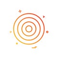 Target Aim archery focus success icon vector design