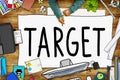 Target Aim Goal Marketing Mission Aspiration Concept