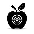 Target apple vector pictogram Royalty Free Stock Photo