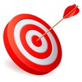 Target with arrow. Royalty Free Stock Photo