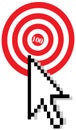 Target with arrow cursor