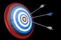Target and arrows on background Royalty Free Stock Photo