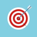 Target, bullseye, business objective icon Royalty Free Stock Photo