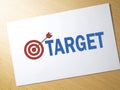 Target, Business Motivational Words Quotes Concept