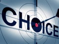 Target Choice Shows Two-way Path Decision