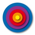 Target colors (vector) Royalty Free Stock Photo