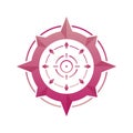 target compass logo gradient design template icon element Royalty Free Stock Photo