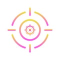 target compass logo gradient design template icon element Royalty Free Stock Photo