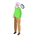Target customers icon, isometric style Royalty Free Stock Photo