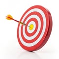 Target 3D Icon on transparent background