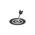 Target dartboard icon vector