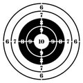 Target destination icon. Aim sniper shoot focus cursor bull eye mark