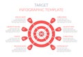 Target with Eight Arrows Royalty Free Stock Photo